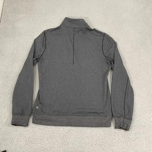 Lululemon Prepost Jacket Men L Gray Mock Neck Athlesuire Full Zip - Picture 7 of 12